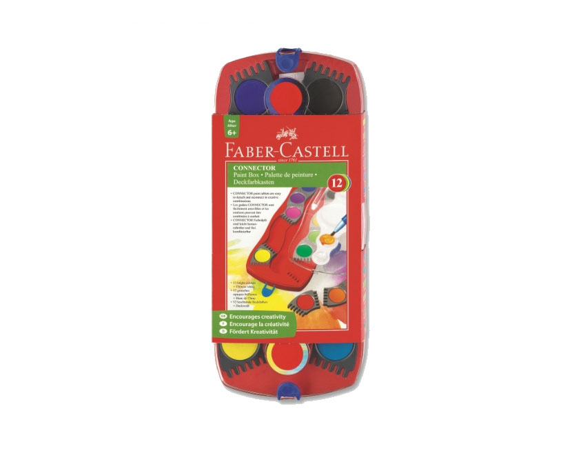 Акварельные краски Faber Castell Connector 12 цветов